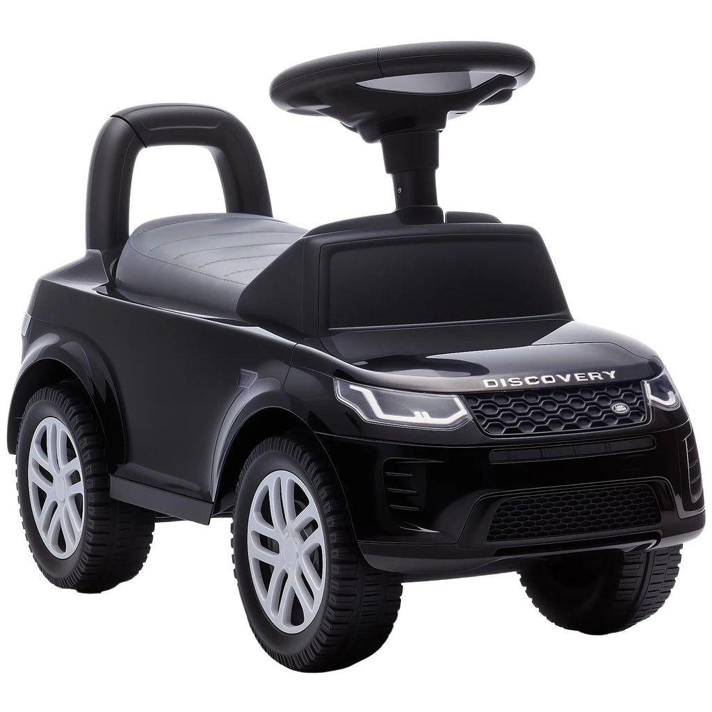 Vaikiškas paspirtukas Land Rover Discovery, juodas