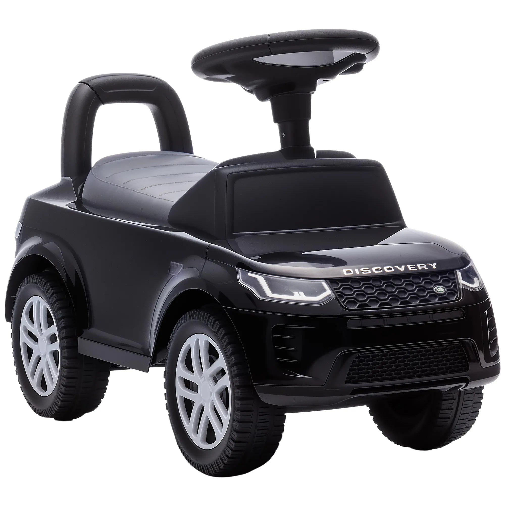 Vaikiškas paspirtukas Land Rover Discovery, juodas