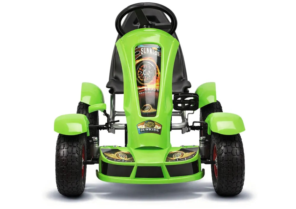 Vaikiškas pedalinis kartingas, 100 x 60 x 30 cm, žalias