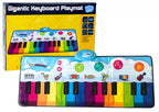 Vaikiškas pianino kilimėlis Zippy Mat, 24 klavišai, 120 × 46 cm, spalvotas