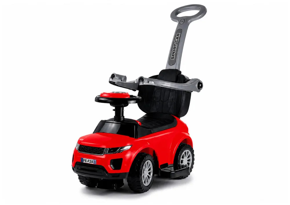 Vaikiškas stumiamas automobilis, 12 mėn. +, raudonas