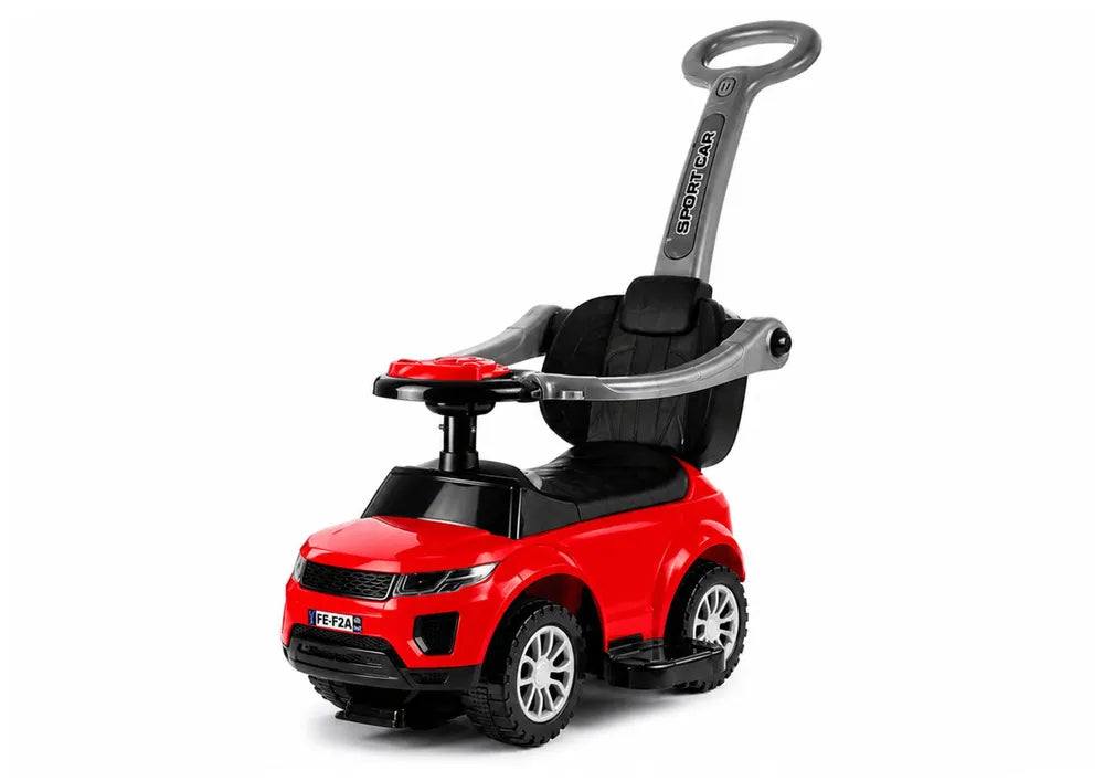 Vaikiškas stumiamas automobilis, 12 mėn. +, raudonas