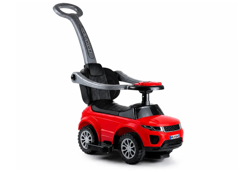 Vaikiškas stumiamas automobilis, 12 mėn. +, raudonas