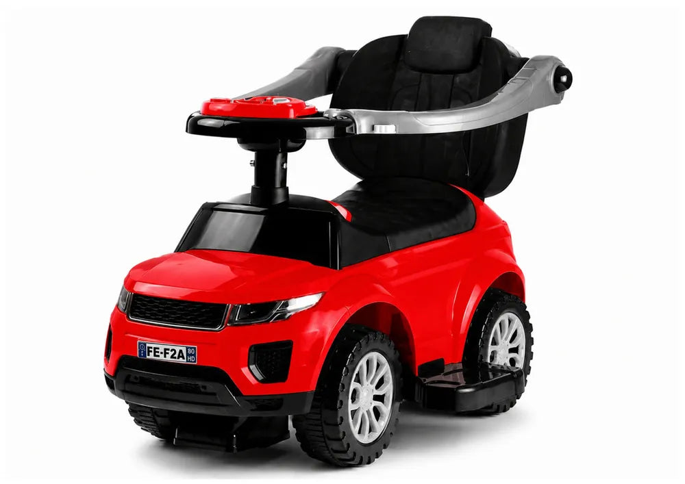 Vaikiškas stumiamas automobilis, 12 mėn. +, raudonas