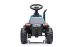Vaikiškas traktorius New Holland su priekaba, 6 V, mėlynas