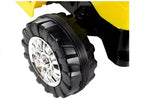 Vaikiškas traktorius su pulteliu, 12 V, 2x45 W, 3–6 km/h, geltonas