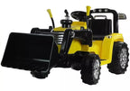 Vaikiškas traktorius su pulteliu, 12 V, 2x45 W, 3–6 km/h, geltonas