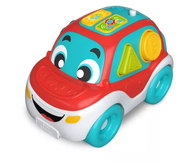 Vaikiškas traukiamas automobilis-rūšiuoklė su garsais ir formelėmis, 32 cm