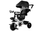 Vaikiškas triratis dviratis Leantoys, 6 m+, iki 25 kg, juodas