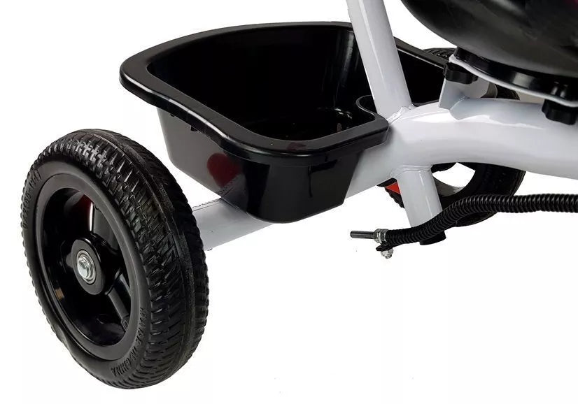 Vaikiškas triratis dviratis Leantoys, 6 m+, iki 25 kg, juodas