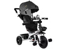 Vaikiškas triratis dviratis Leantoys, 6 m+, iki 25 kg, juodas