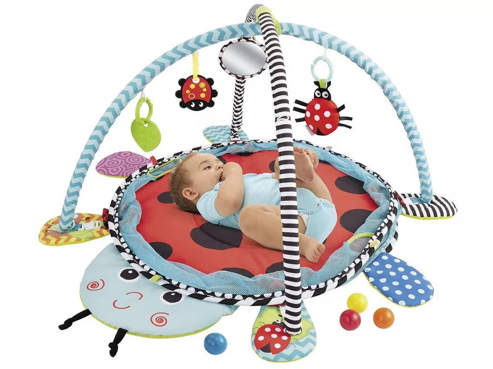Vaikiškas žaidimų centras Konig Kids 3-in-1, su kamuoliukais, 0m+, 61x51x11 cm