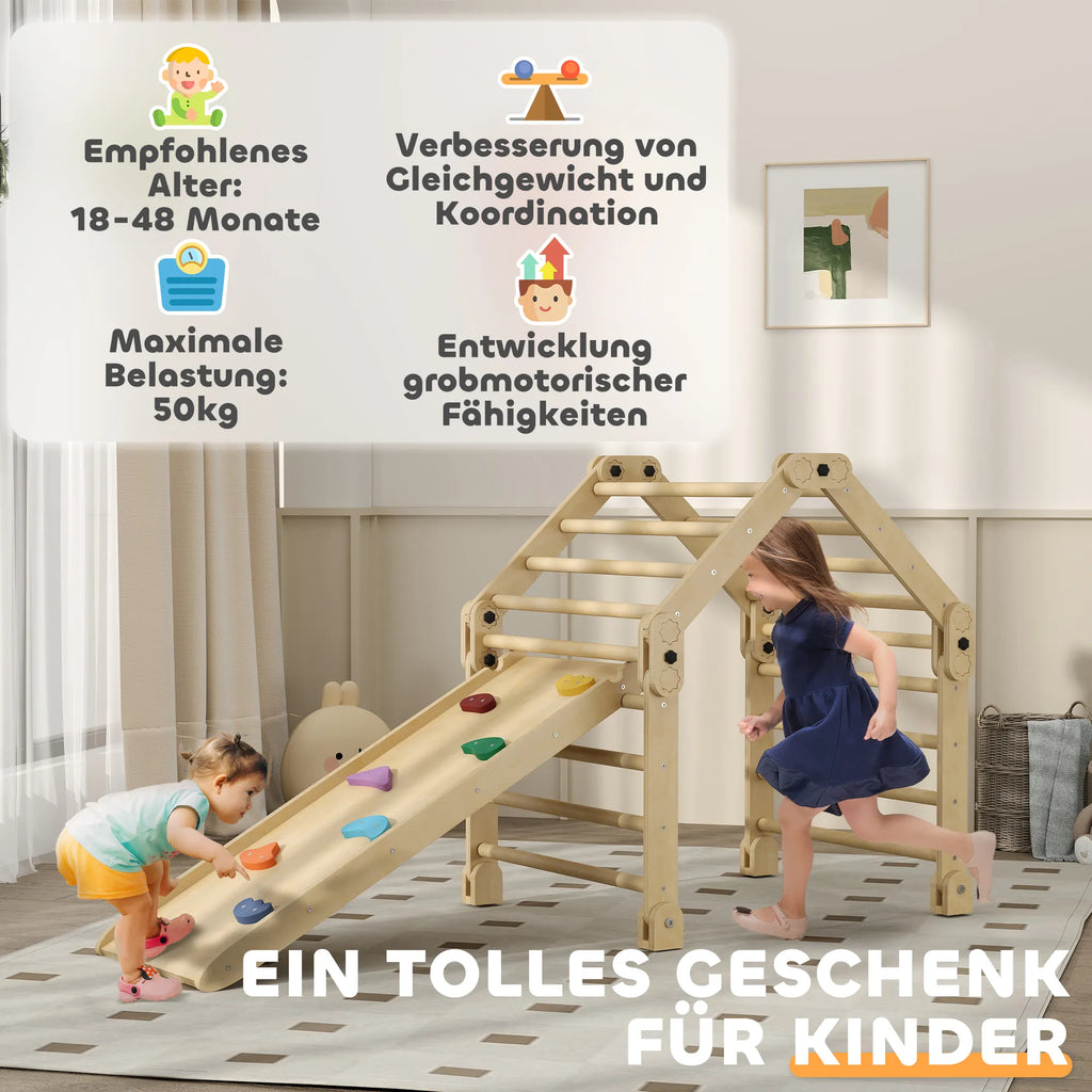 Vaikiškas žaidimų kompleksas Lykto 3-in-1, sulankstomas, 1,5-4 metų vaikams, daugiaspalvis