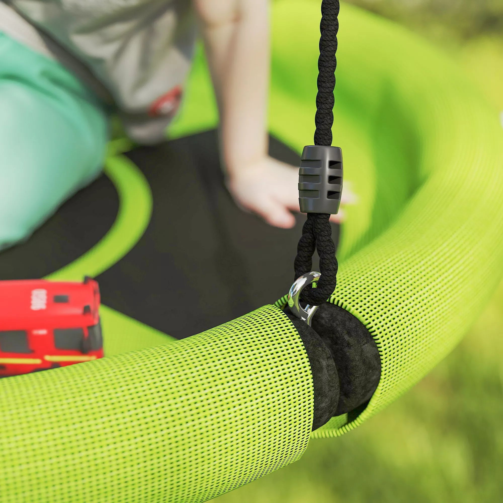 Vaikiškos supynės lizdas, 3–8 metų vaikams, iki 150 kg, žalios