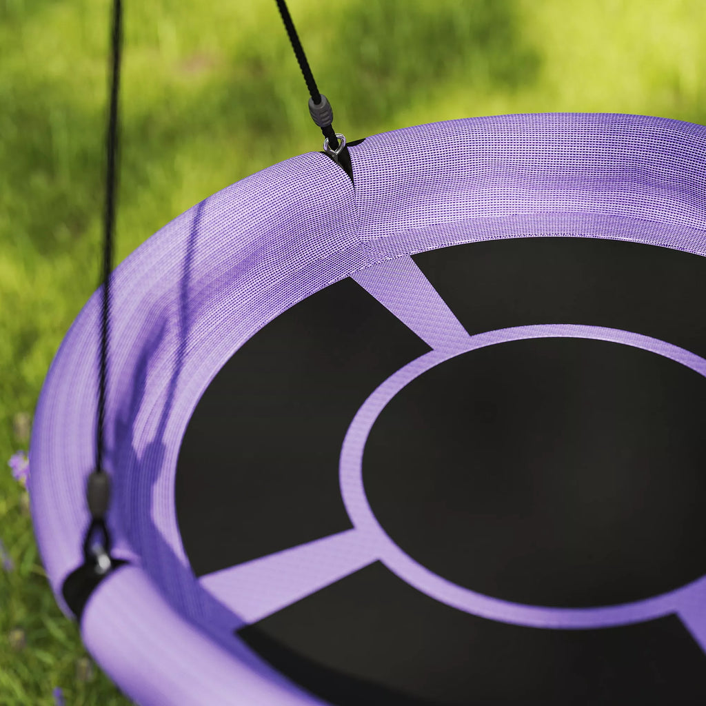 Vaikiškos sūpynės lizdas, 98 cm, iki 150 kg, 3–8 metų vaikams, violetinės