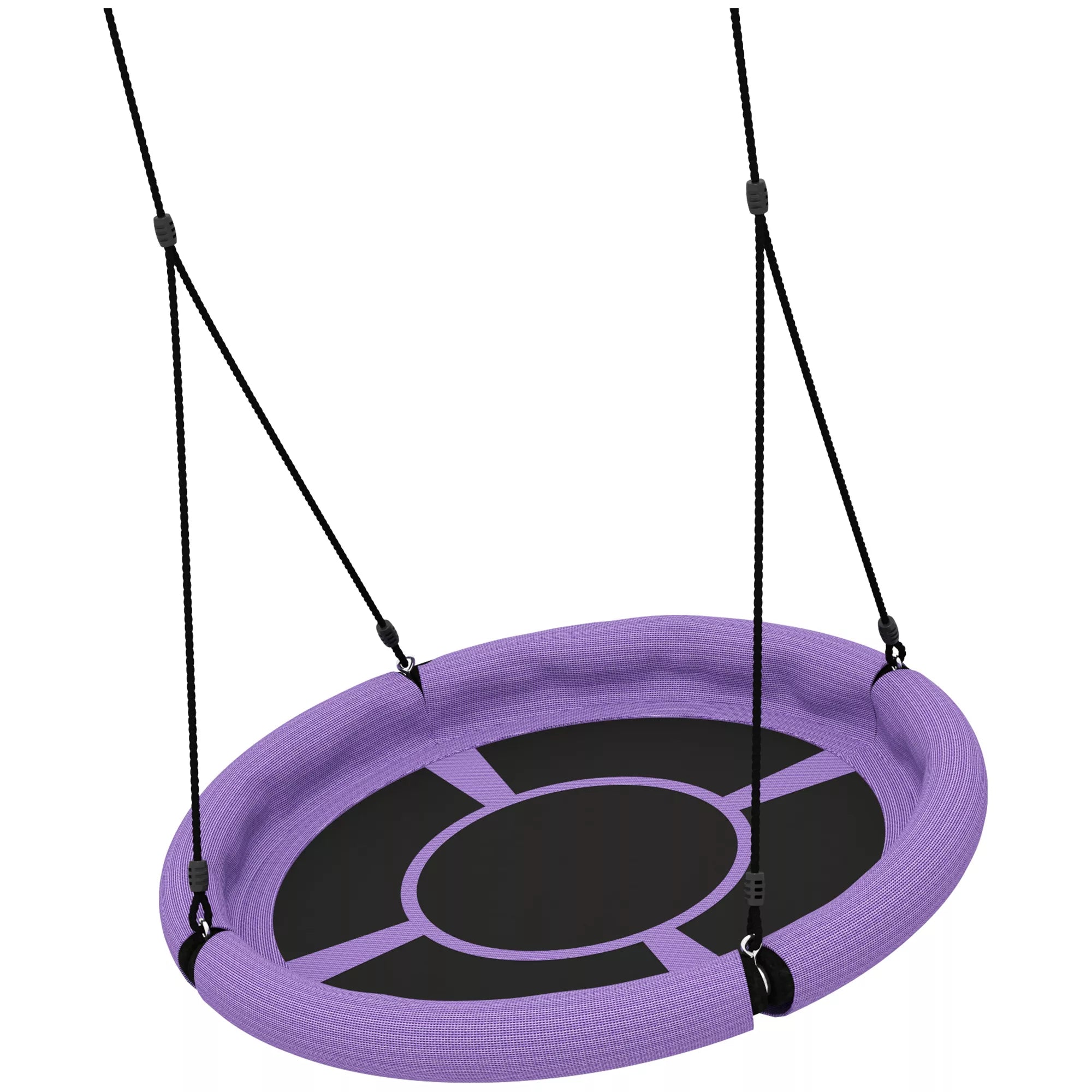 Vaikiškos sūpynės lizdas, 98 cm, iki 150 kg, 3–8 metų vaikams, violetinės