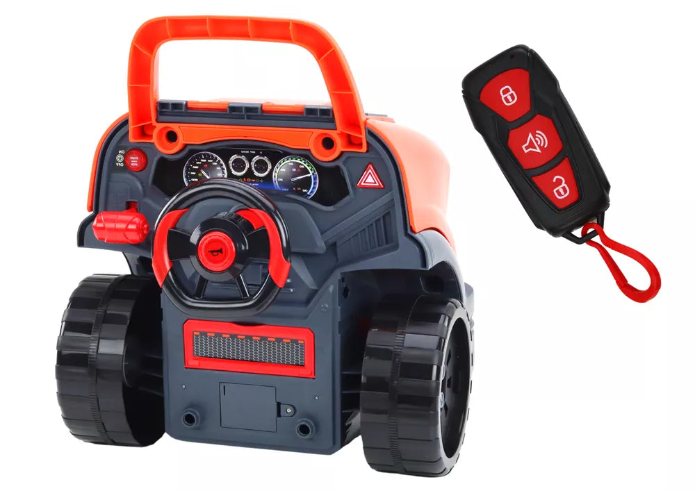 Vaikiškų dirbtuvių rinkinys Motor-Master, 40 × 43 × 34 cm, oranžinis