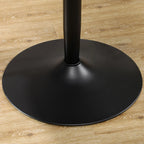 Valgomasis stalas 2 asmenims, apvalus, juodas, 70 × 70 × 75 cm