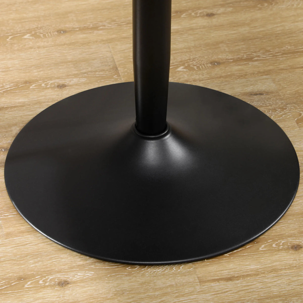 Valgomasis stalas 2 asmenims, apvalus, juodas, 70 × 70 × 75 cm