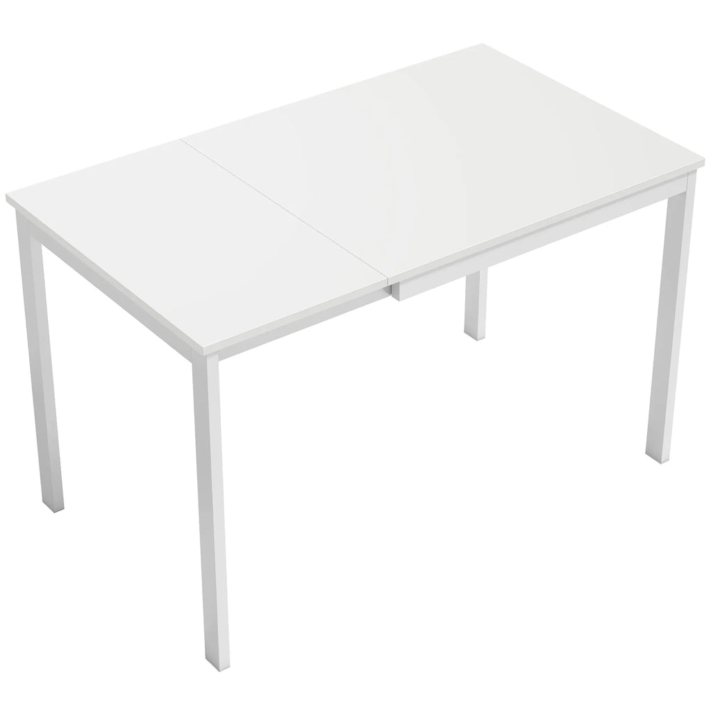 Valgomasis stalas išskleidžiamas 80-120 cm, baltas