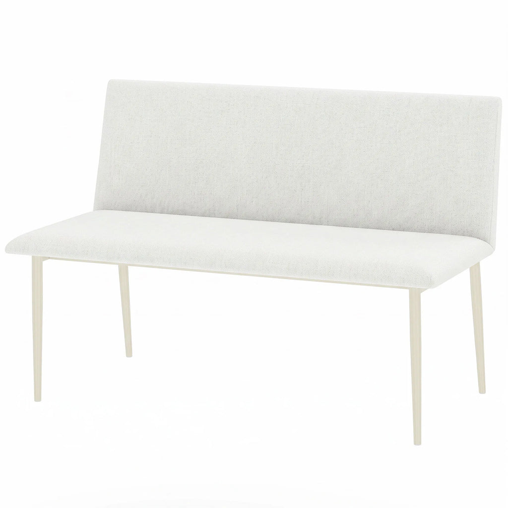 Valgomojo kėdė suolai, 120 cm pločio, smėlio spalvos