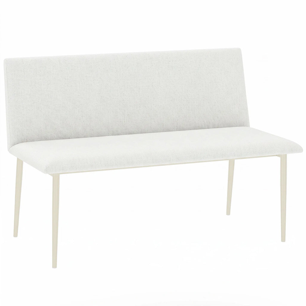 Valgomojo kėdė suolai, 120 cm pločio, smėlio spalvos