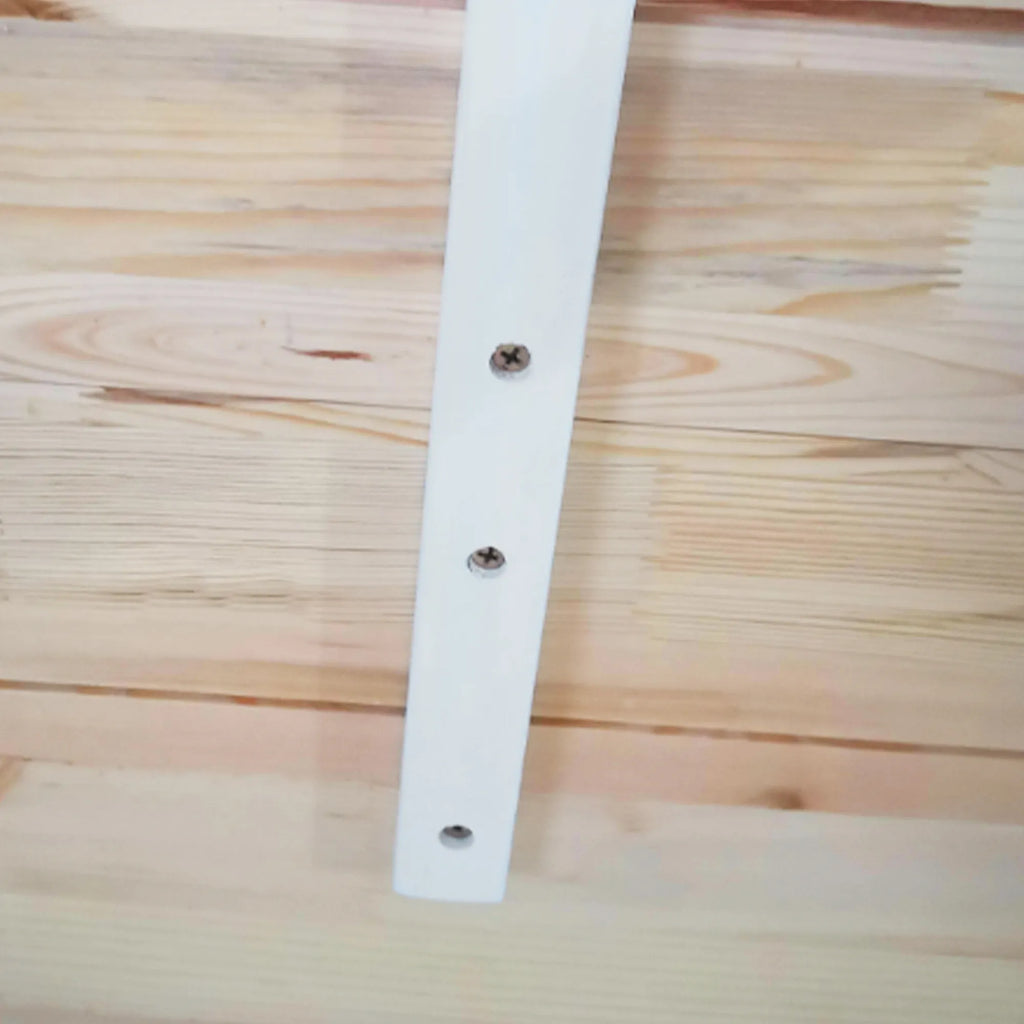 Valgomojo stalas 120 x 75 cm, baltas su natūralaus medžio spalva