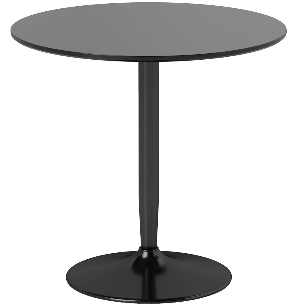 Valgomojo stalas 80 x 80 x 75 cm, juodas