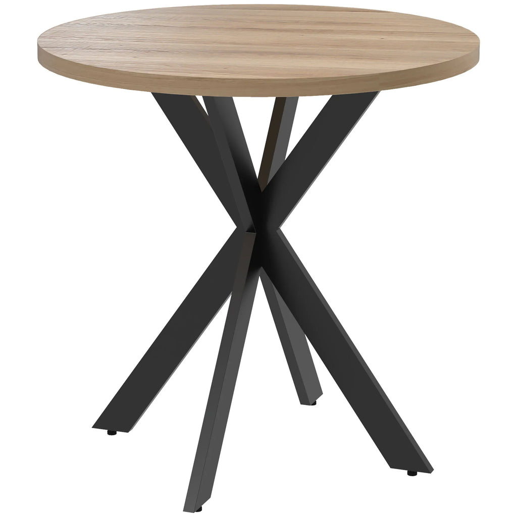 Valgomojo stalas apvalus 75 x 75 cm rudas