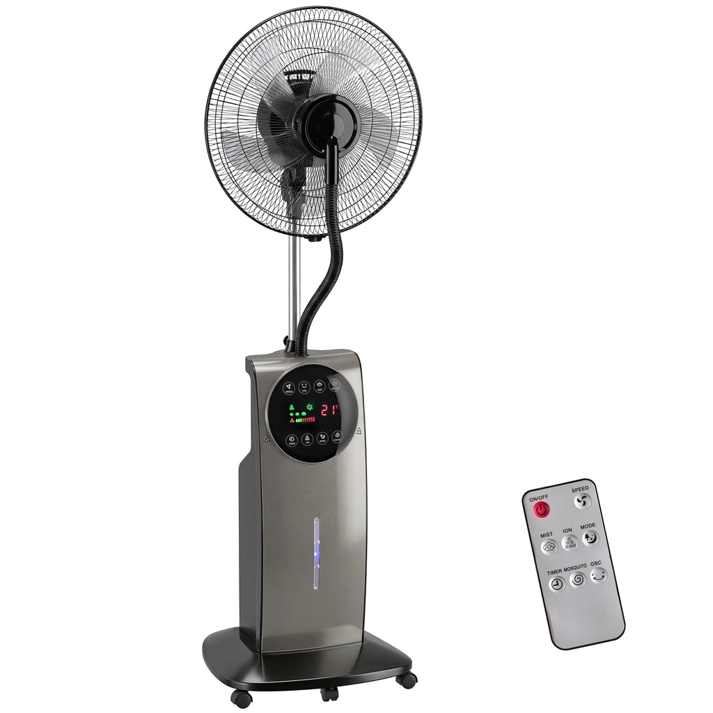 Ventiliatorius  su rūko funkcija metalinis 138 cm  rudas 70° 3,1L vandens talpos
