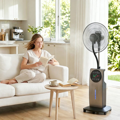 Ventiliatorius  su rūko funkcija metalinis 138 cm  rudas 70° 3,1L vandens talpos