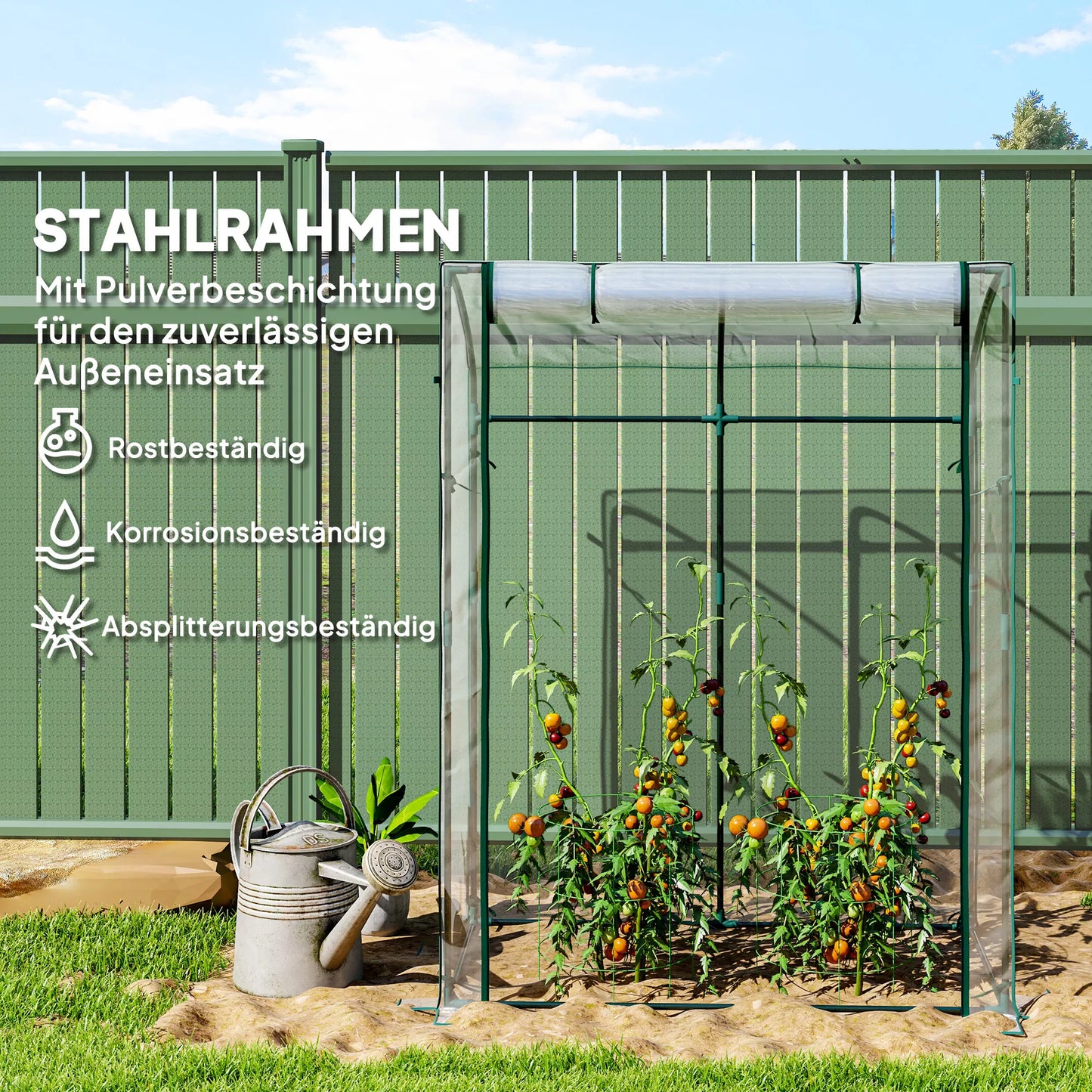 Šiltnamis su durimis, išlenktu stogu, atsparus žiemai, plėvelinis šiltnamis iš plieno, šiltnamis 128 x 70 x 170 cm, skaidrus