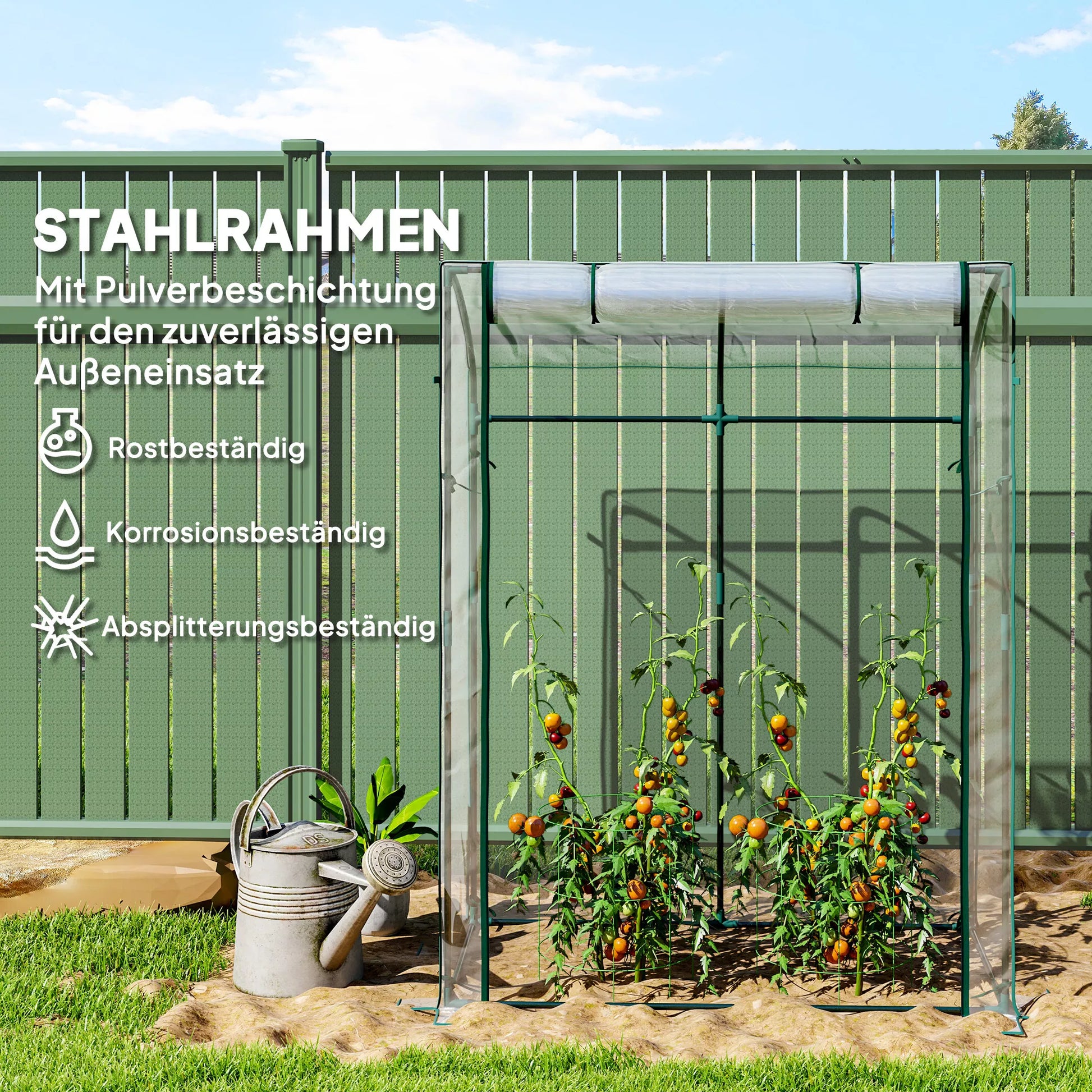 Šiltnamis su durimis, išlenktu stogu, atsparus žiemai, plėvelinis šiltnamis iš plieno, šiltnamis 128 x 70 x 170 cm, skaidrus