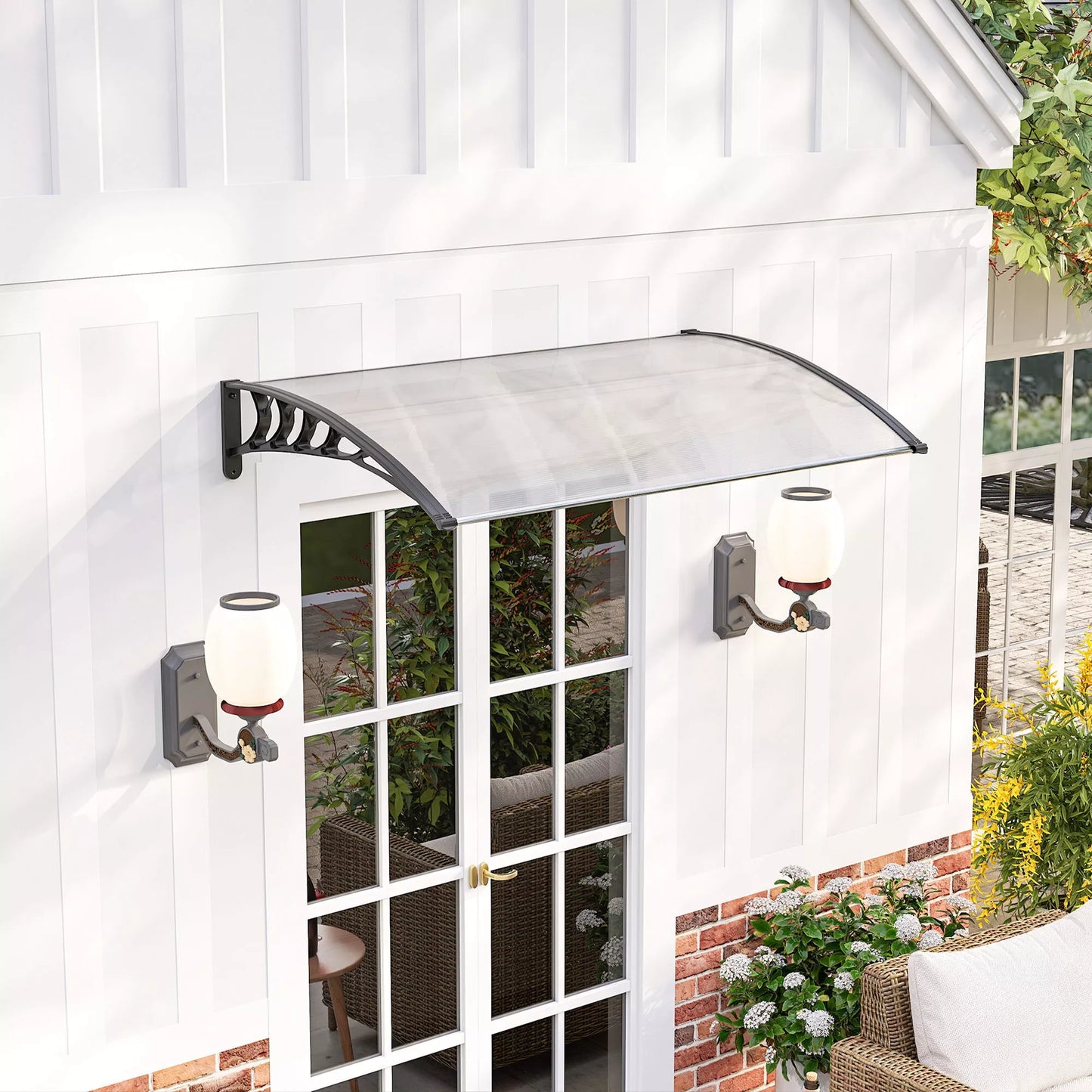 Apsauginis stogelis, atsparus UV spinduliams, atsparus vandeniui, 90x150x25cm, Balta