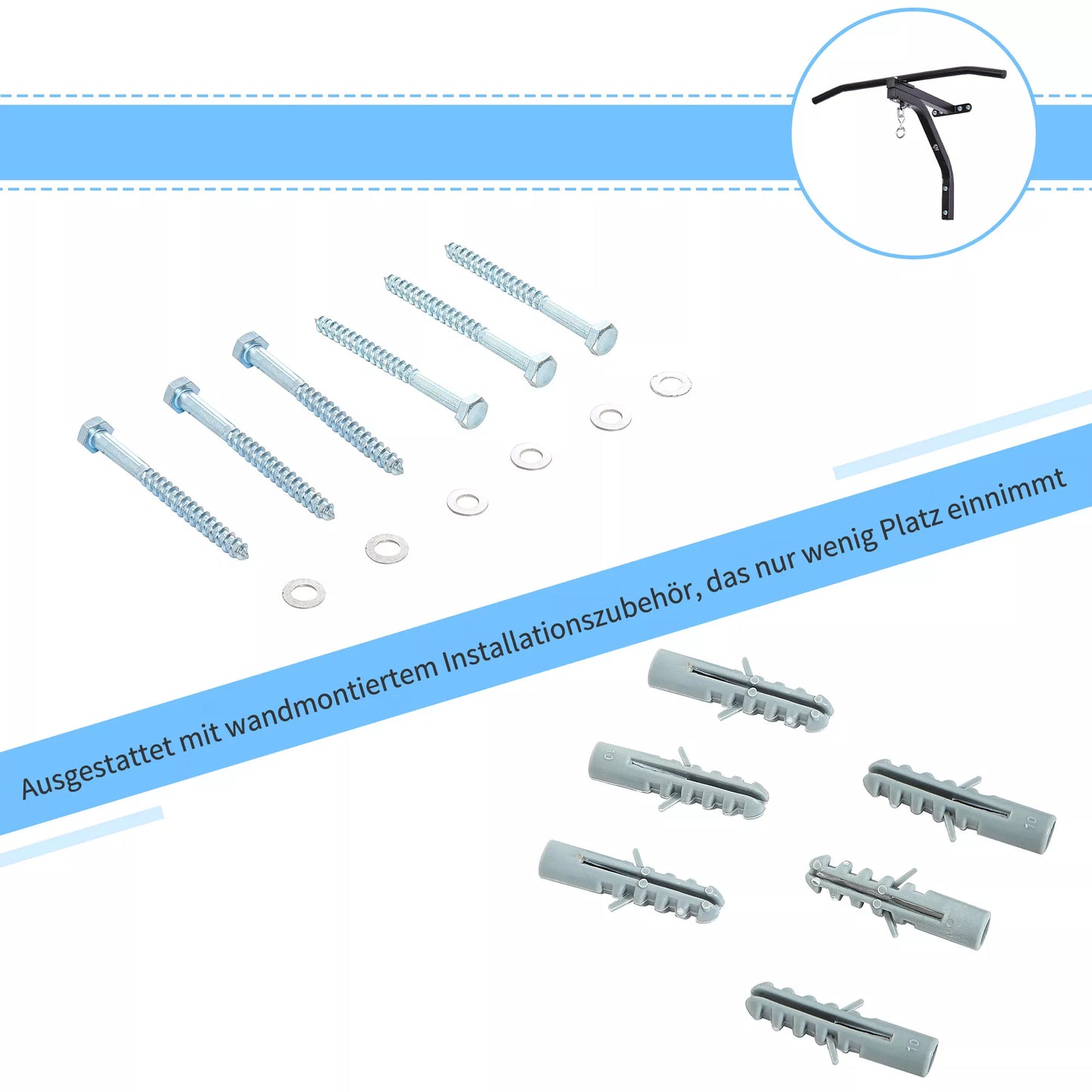 Sieninis bokso maišo laikiklis, plienas, juodas, 93 x 47 x 51 cm