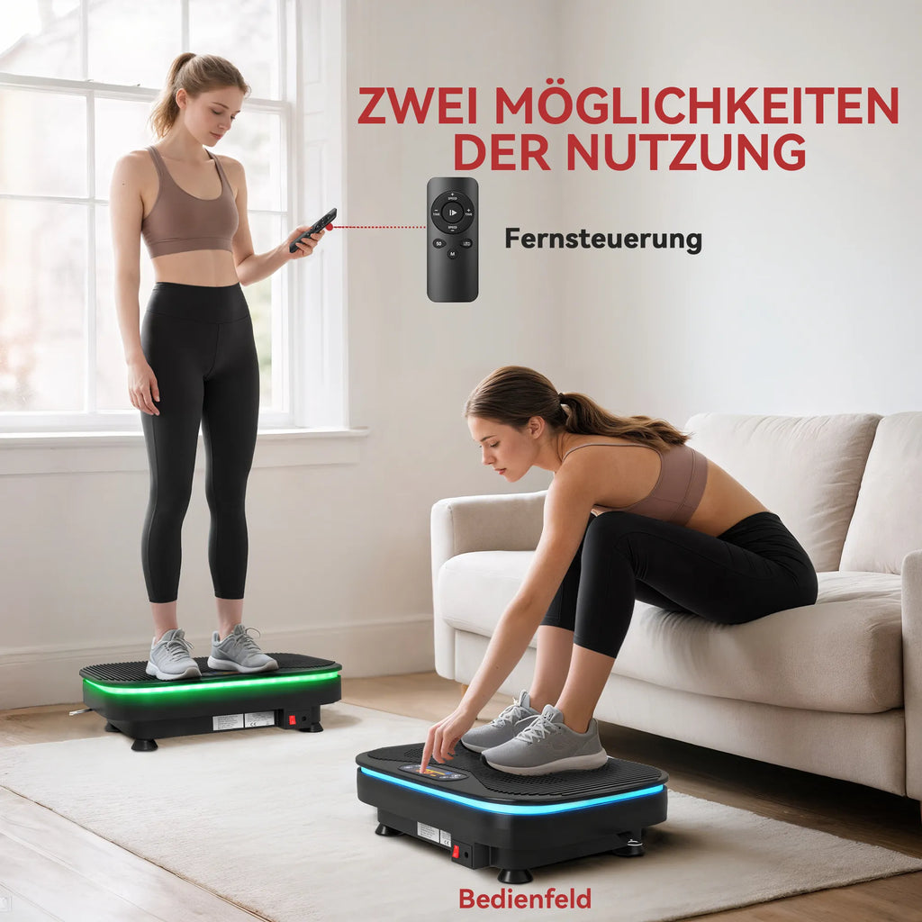Vibracinė platforma iki 120 kg, juoda