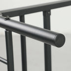 Viengulė metalinė lova 90x200 cm, iki 150 kg, juoda