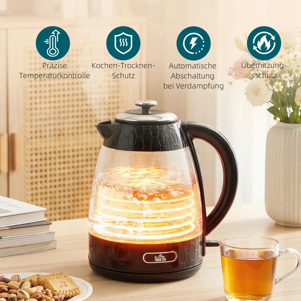Virdulio ir skrudintuvo komplektas 1,7l/2200W, juodas