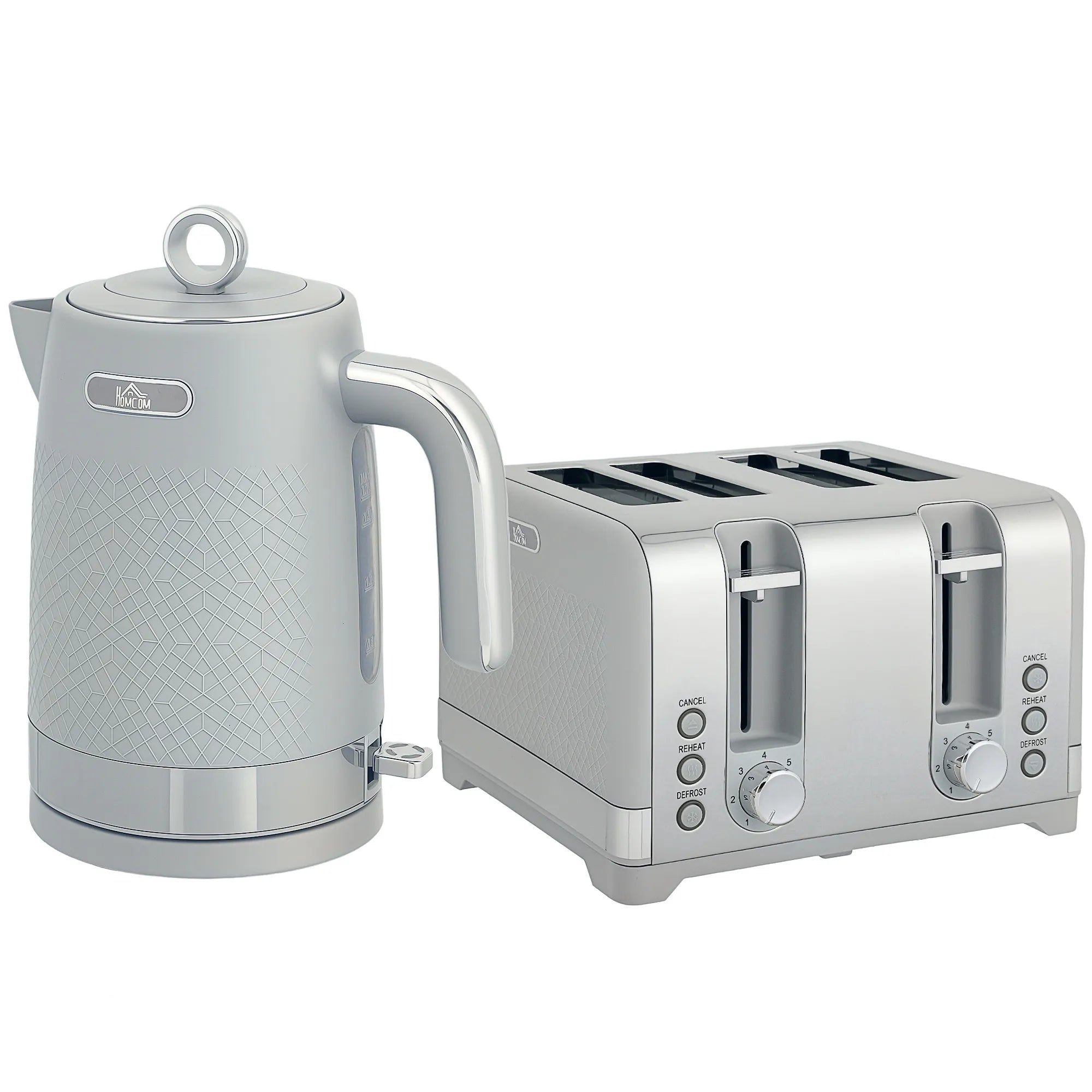 Virdulio ir skrudintuvo rinkinys, 1,7 l 2200 W, pilkas