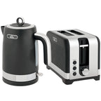 Virdulio ir skrudintuvo rinkinys, 1,7 l, 2200 W, su termostatu, 2 riekėms, juodas