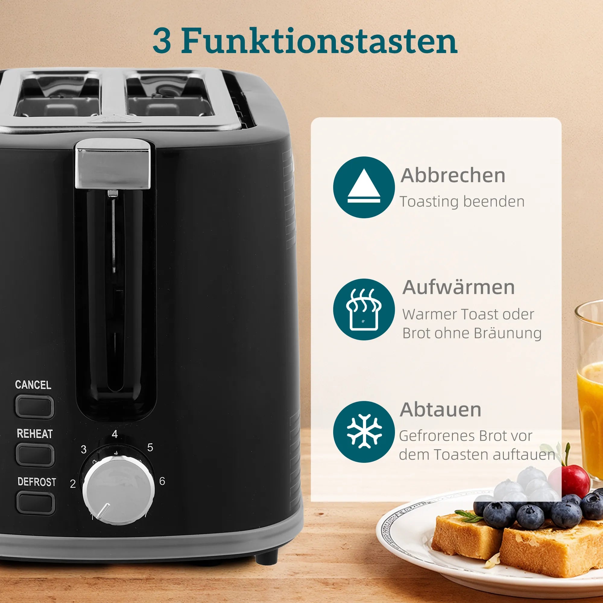 Virdulio ir skrudintuvo rinkinys, 1,7 l, juodas