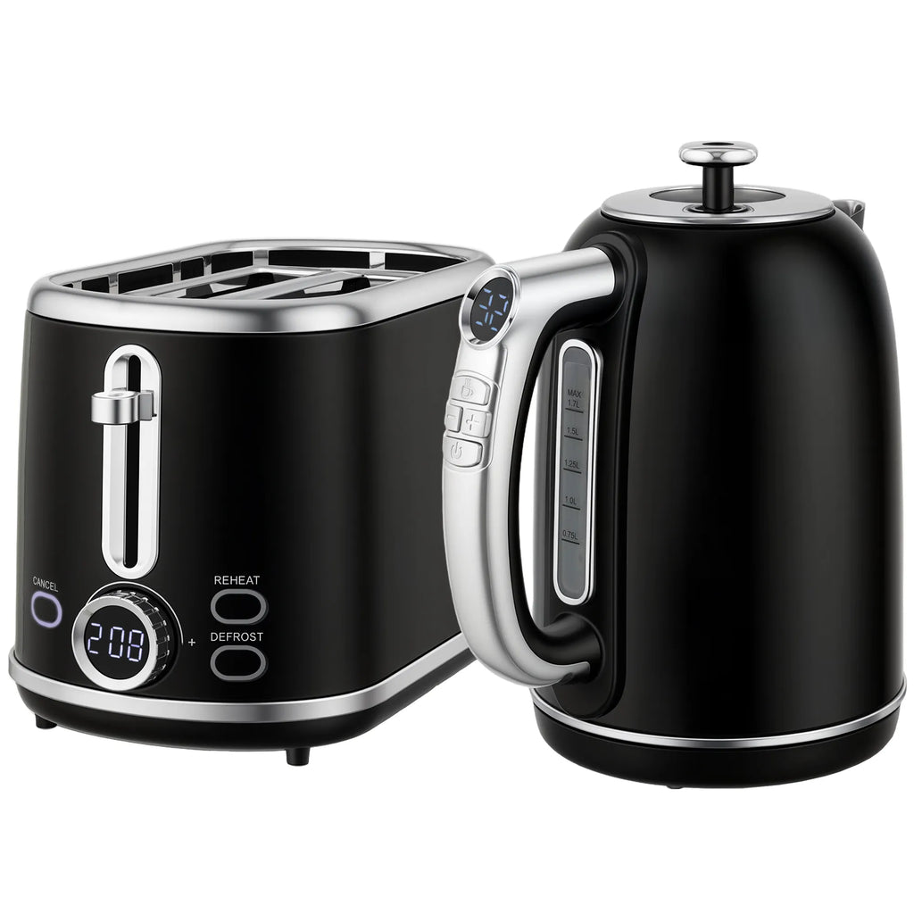 Virdulio ir skrudintuvo rinkinys NEO, 1,7 l, juodas