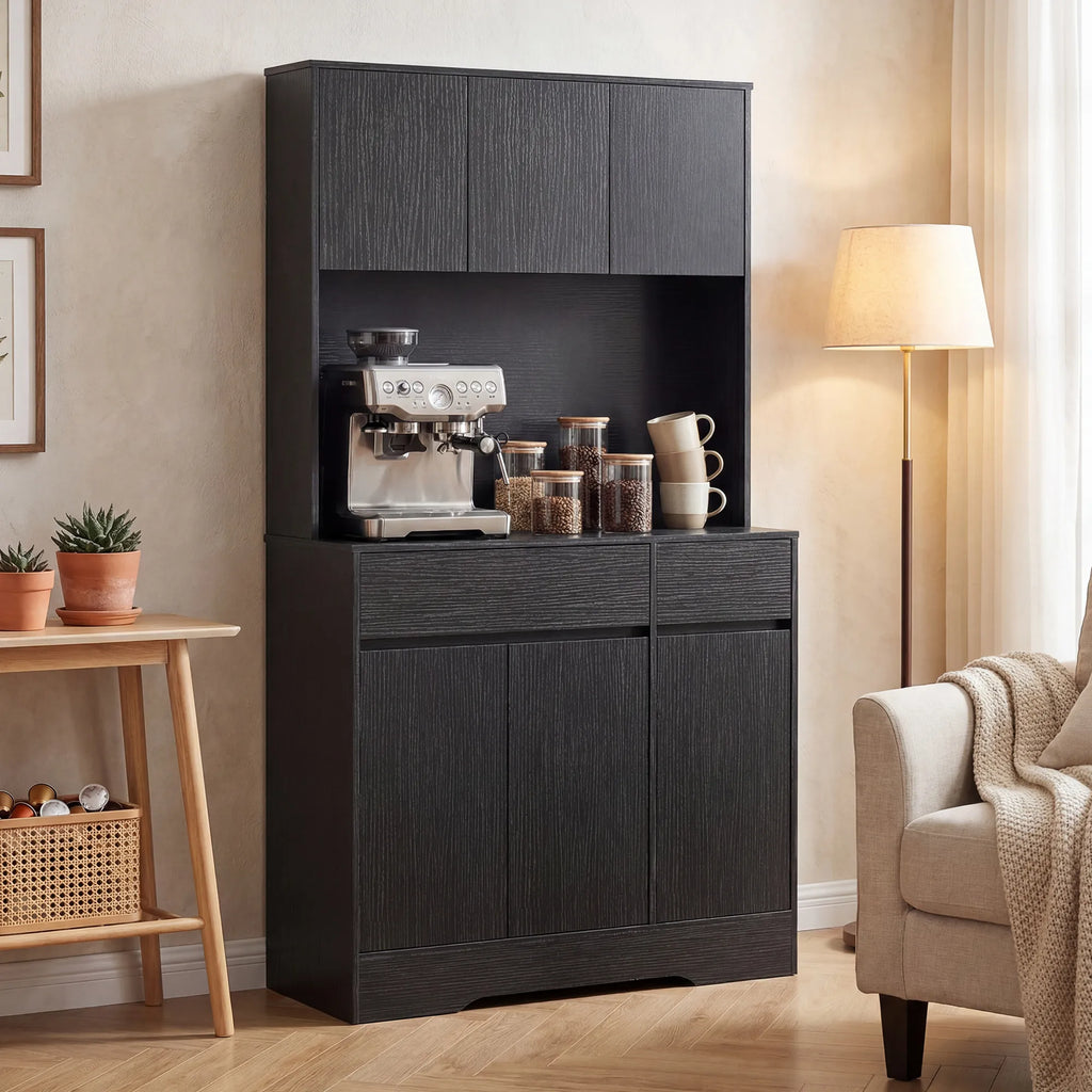 Virtuvės indauja su stalviršiu medienos drožlių plokštės 100x180 cm juoda