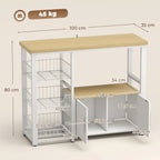Matmenų schema: 100×35×80 cm lentyna, laikanti iki 45 kg