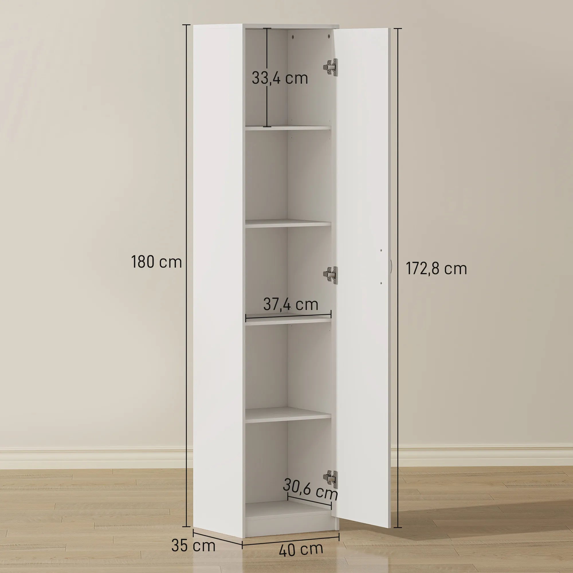 Virtuvės spintelės matmenų schema centimetrais