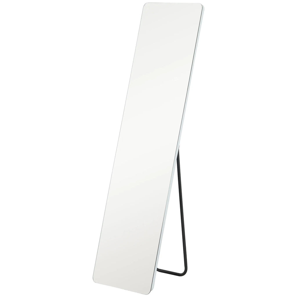 Viso ūgio veidrodis su LED apšvietimu, 150 x 40 cm