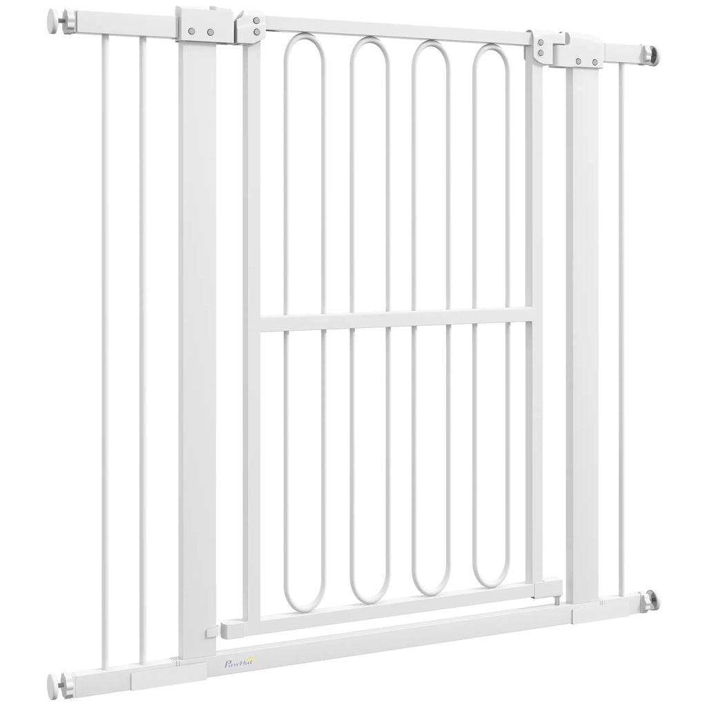 Durų apsauginė grotelė šunims, 76–104 cm, be gręžimo, laiptų grotelė