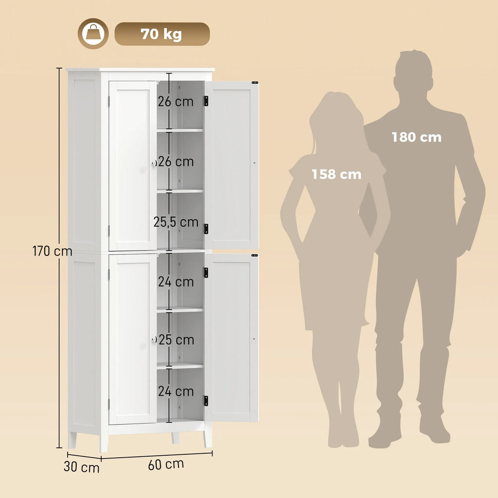 Vonios spintelė, 170 cm aukščio, siaura, balta