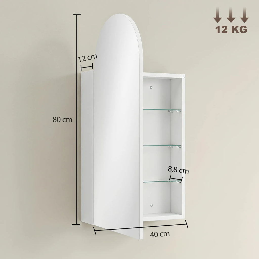 Spintelės matmenų schema: 40×12×80 cm, lentynų tarpai po 8,8 cm
