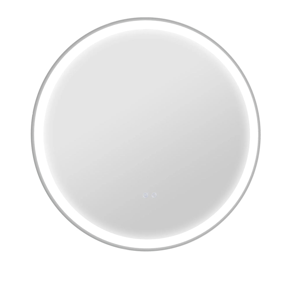 Vonios veidrodis su LED apšvietimu, lietimui jautrus, 60 cm, sidabrinis